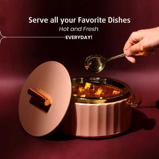 Selvel Camry Casserole – Peach (1700ml, Insulated Hotpot)