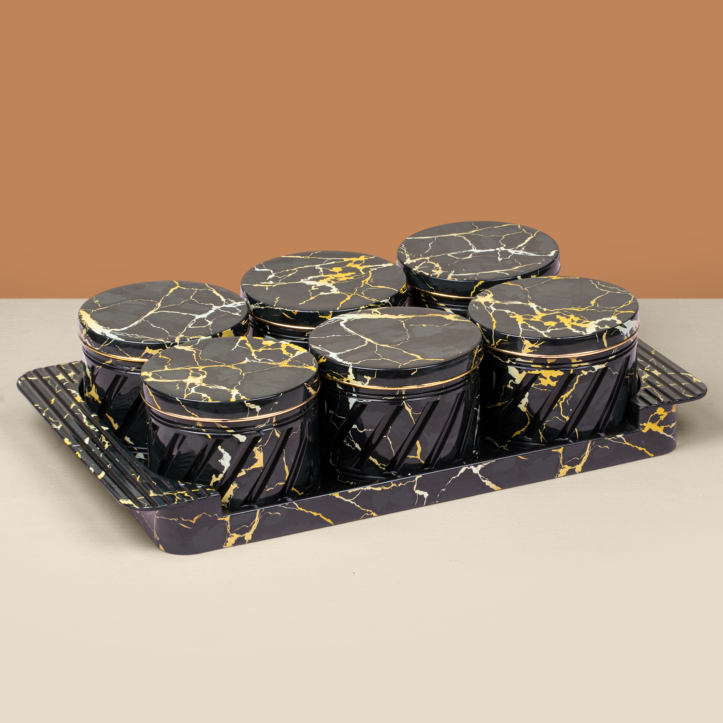 Italian Container Set of 6-Black