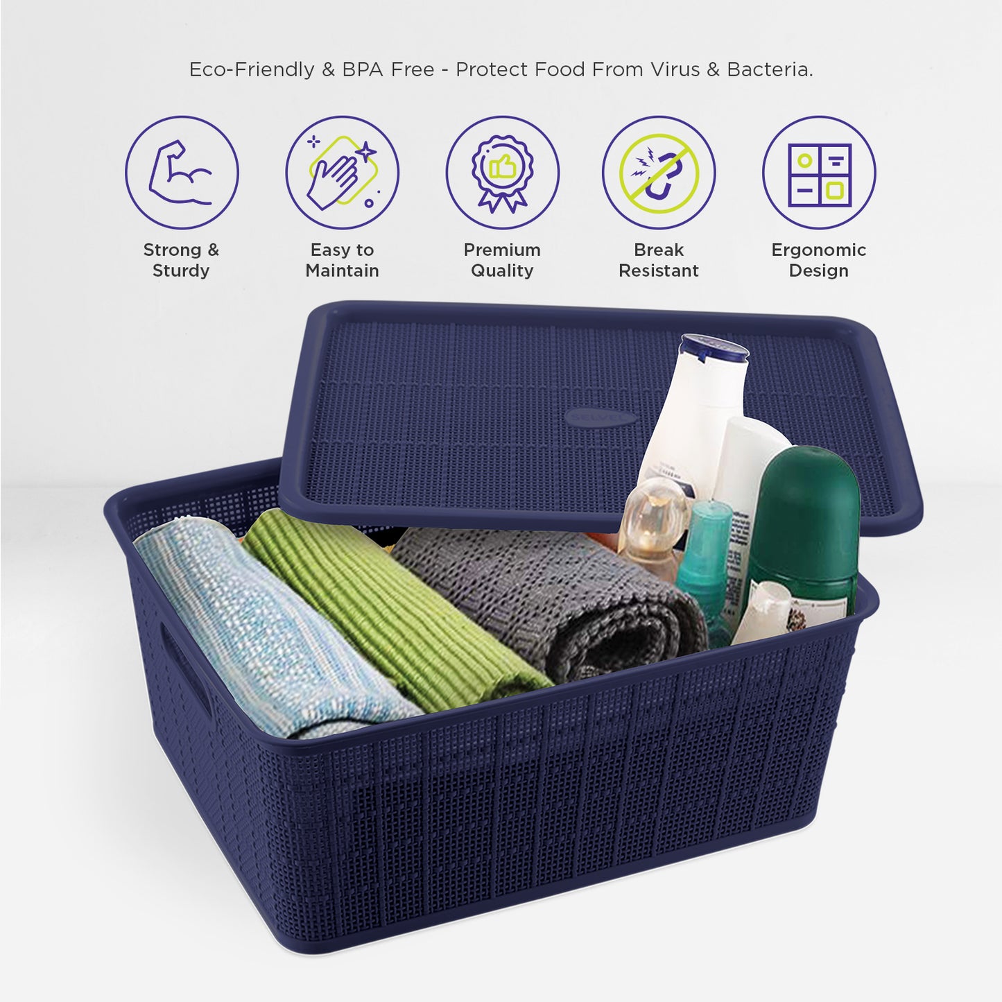 Keeper Basket Dark Blue