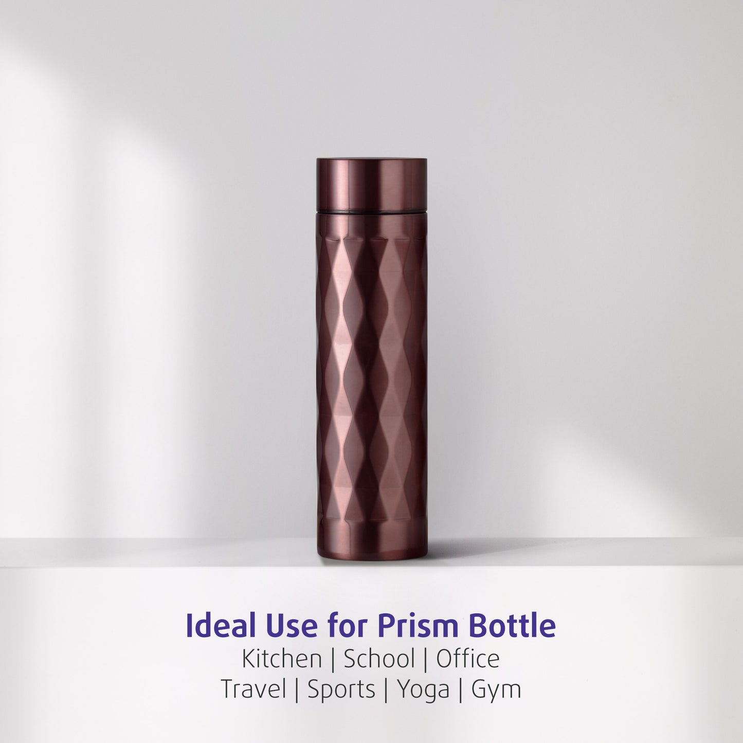 Selvel Prism Thermos Flask Vacuum Insulated Bottle (500 Ml - Metallic)