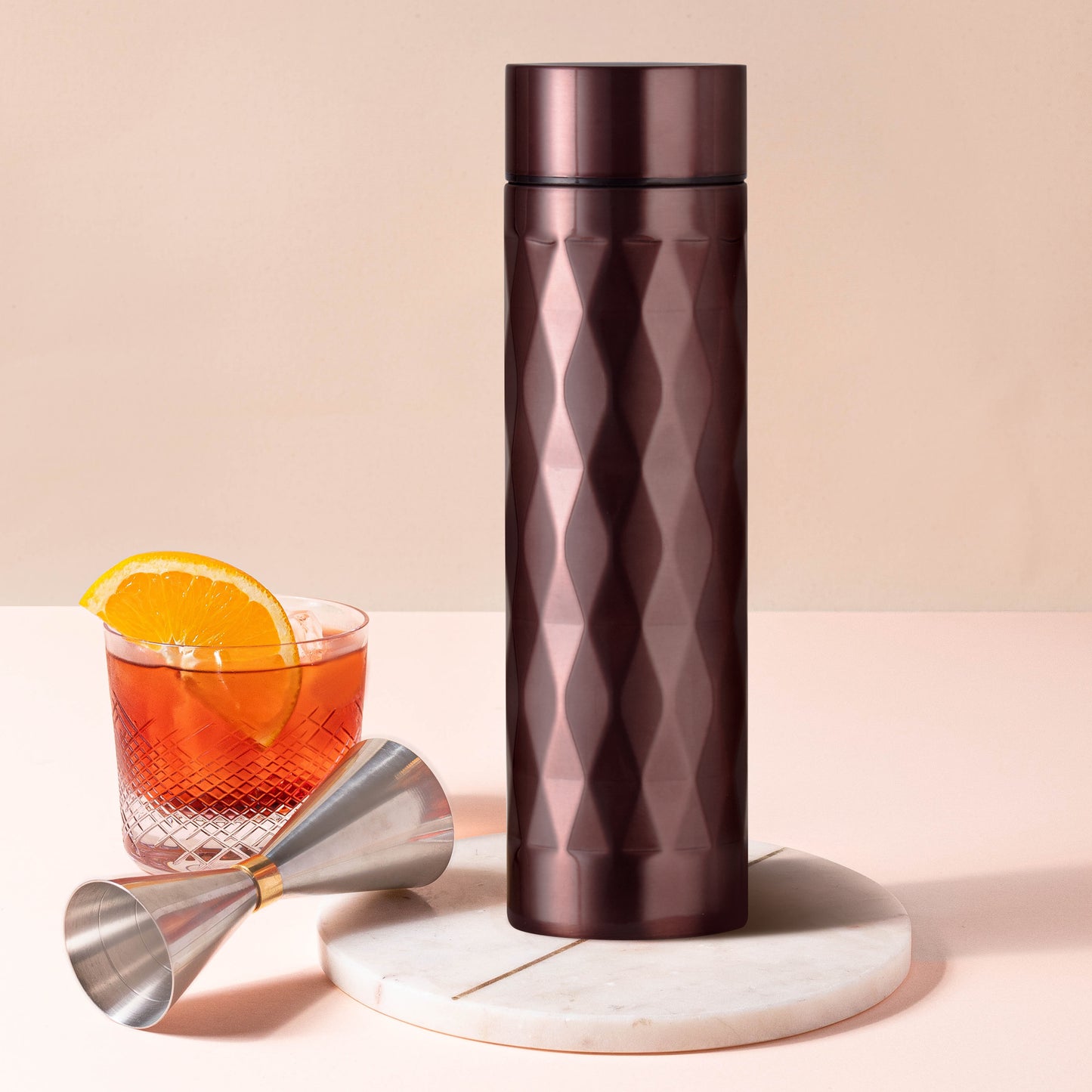 Selvel Prism Thermos Flask Vacuum Insulated Bottle (500 Ml - Metallic)