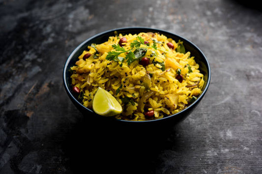 poha which serve in bowl 