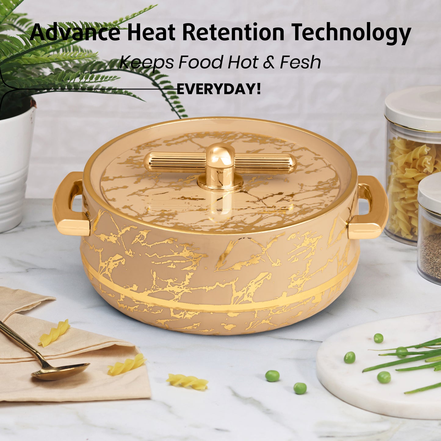 Selvel Elegance Royal Casserole – Turkish Ivory (1700ml, Insulated Hotpot)