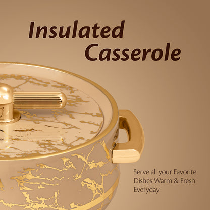 Selvel Elegance Royal Casserole – Turkish Ivory (1700ml, Insulated Hotpot)