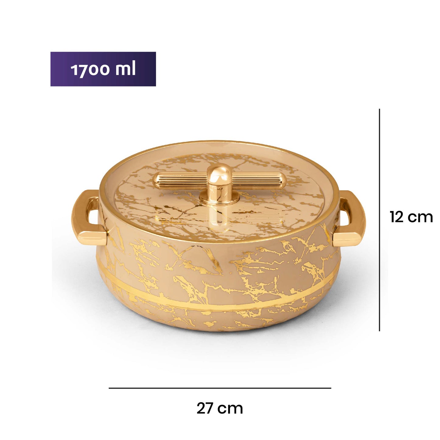 Selvel Elegance Royal Casserole – Turkish Ivory (1700ml, Insulated Hotpot)