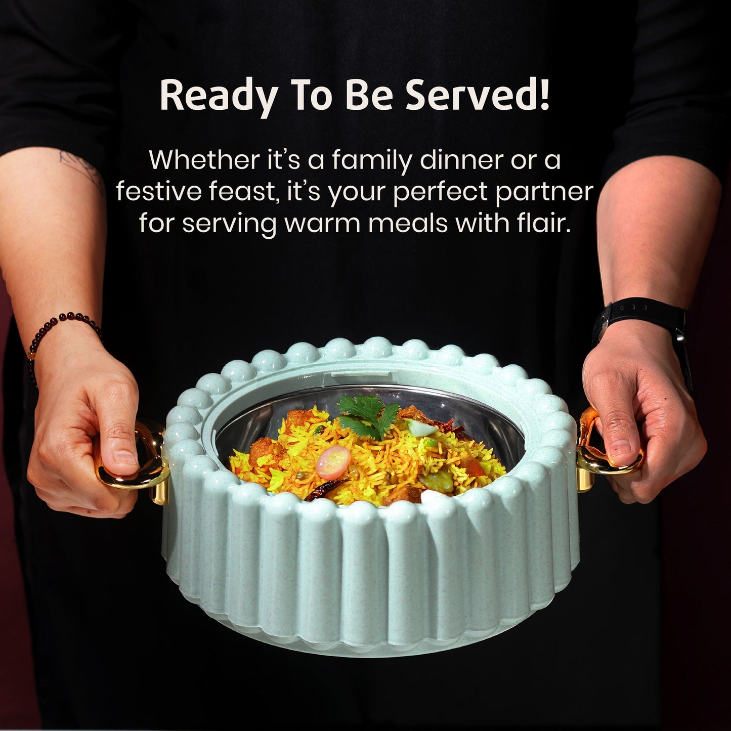 Selvel Volvo Casserole – Mint Green (1700ml, Insulated Hotpot)