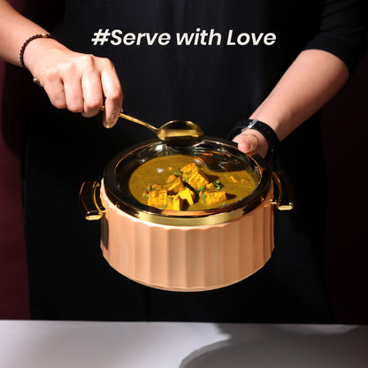 Selvel Camry Casserole – Peach (1700ml, Insulated Hotpot)