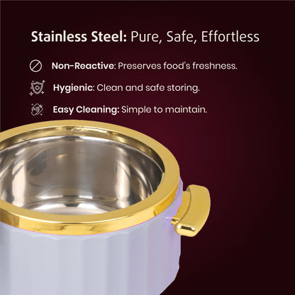 Selvel Camry Casserole – Lid Grey (1700ml, Insulated Hotpot)
