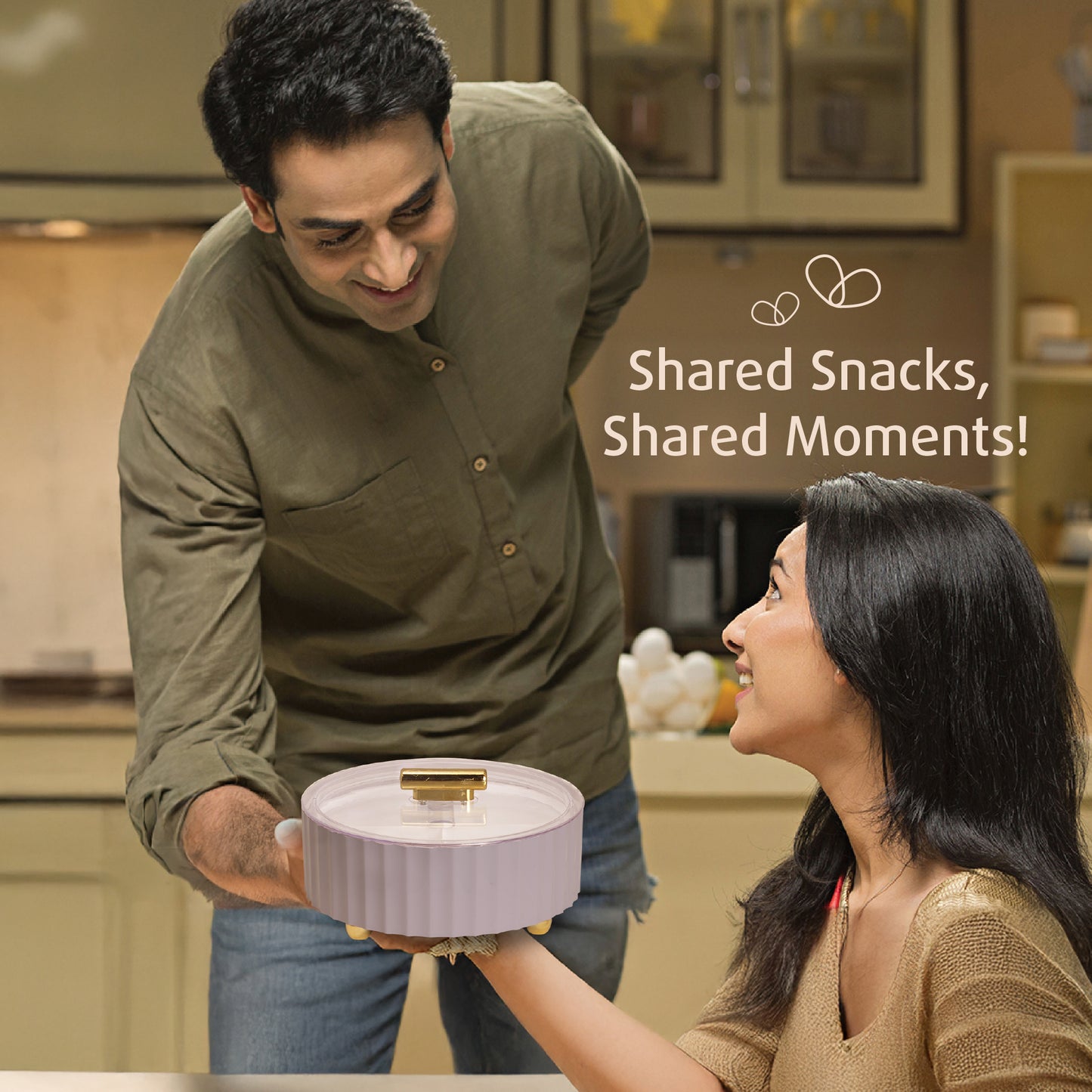 Selvel Camry Dry Fruit Box – Airtight 4-Compartment Organizer for Dry Fruits, Snacks & Gifting (Lid Grey)
