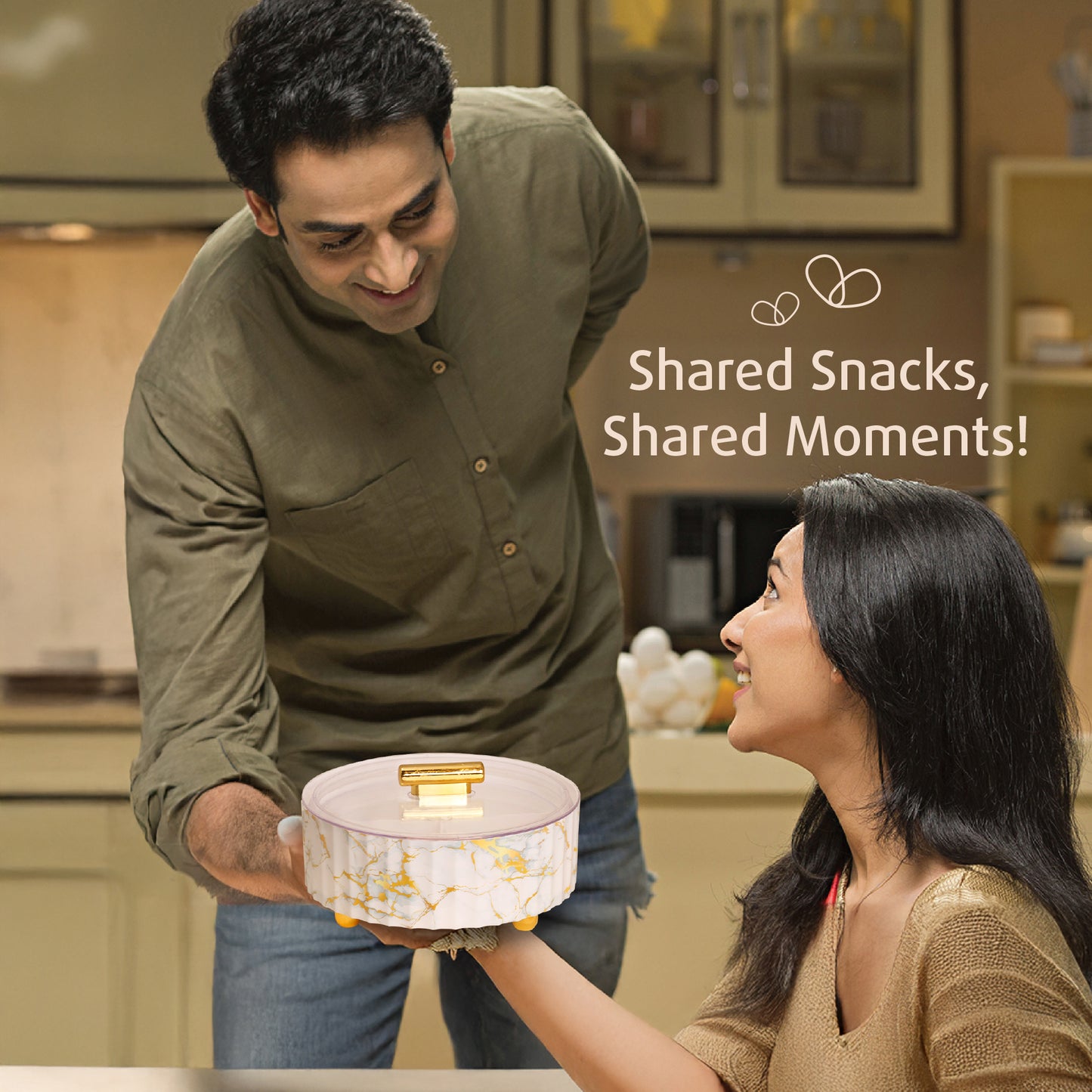 Selvel Camry Dry Fruit Box – Airtight 4-Compartment Organizer for Dry Fruits, Snacks & Gifting (Italian White)