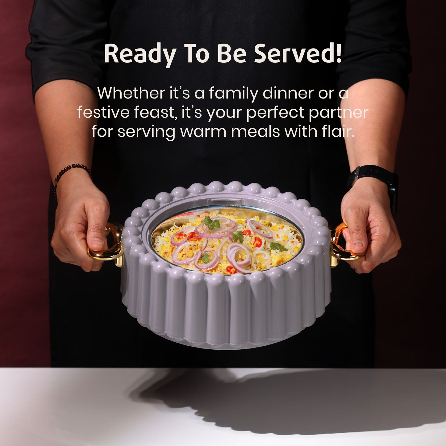 Selvel Volvo Casserole – Lid Grey (1700ml, Insulated Hotpot)