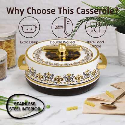 Selvel Elegance Royal Casserole – Coral Black (1700ml, Insulated Hotpot)