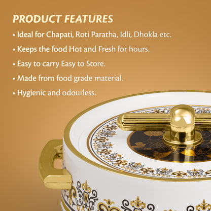Selvel Elegance Royal Casserole – Coral Black (1700ml, Insulated Hotpot)