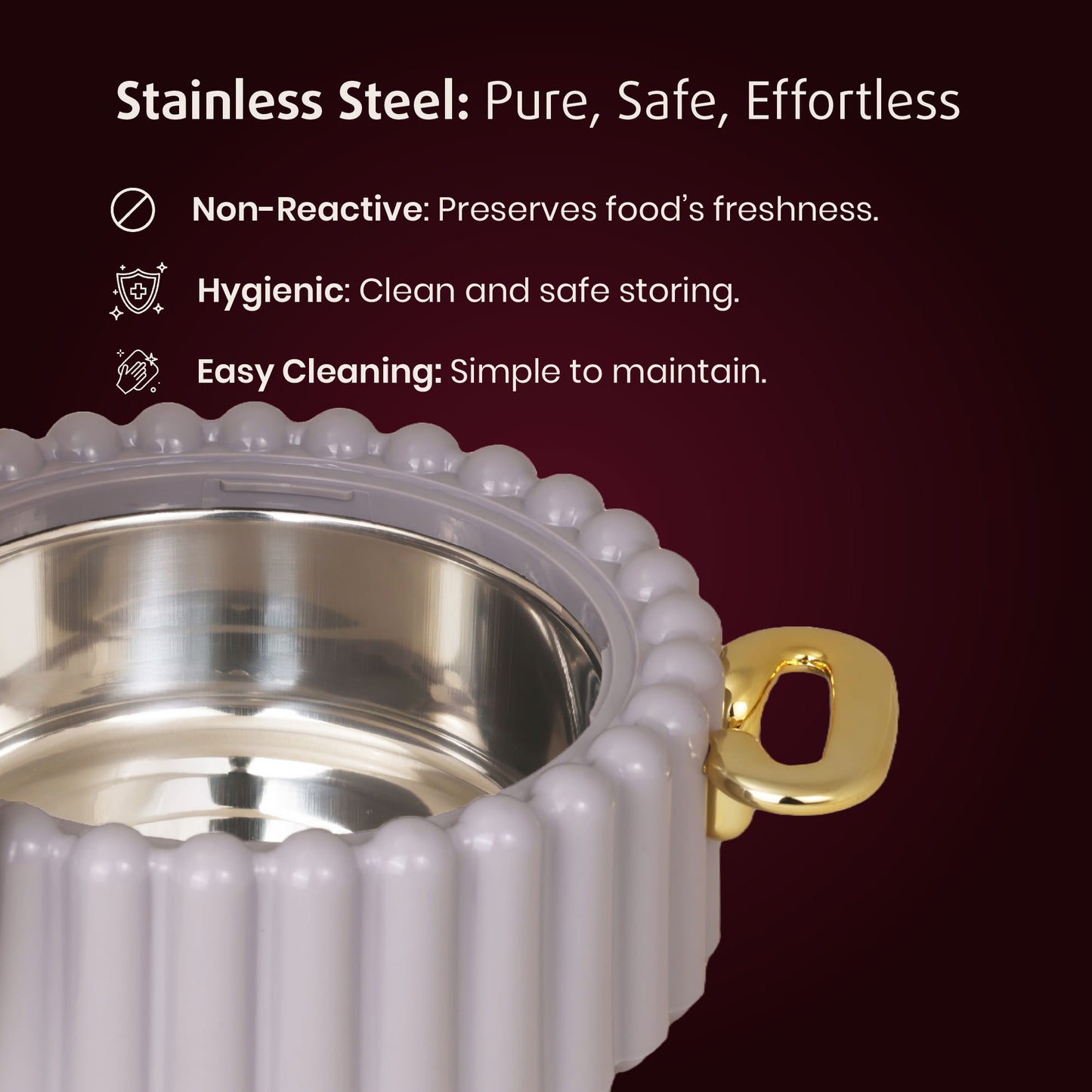 Selvel Volvo Casserole – Lid Grey (1700ml, Insulated Hotpot)