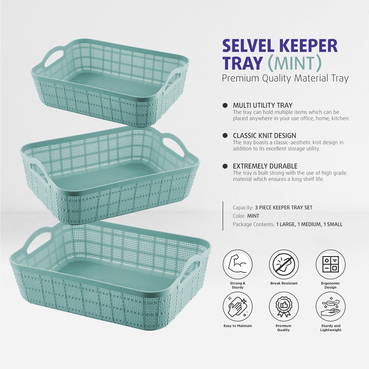 Keeper Tray | Set of 3 | Mint