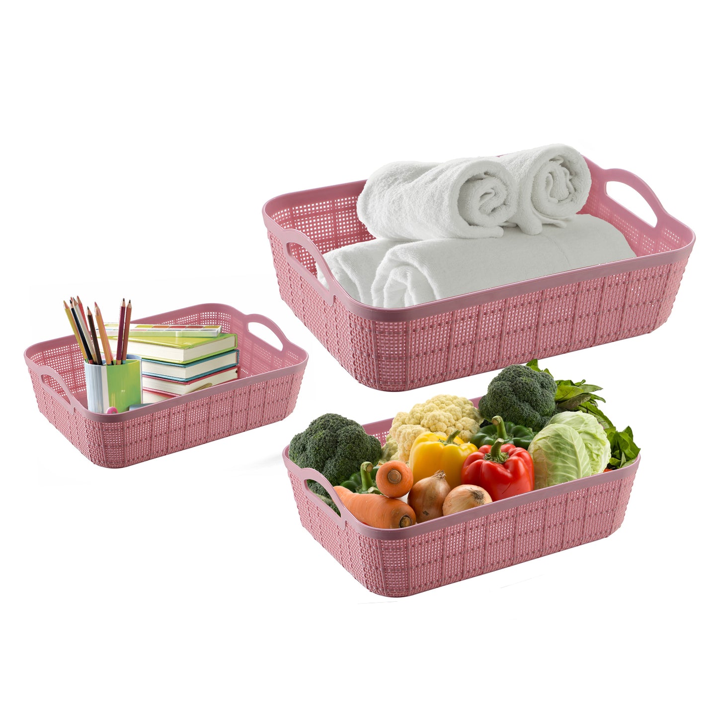 Keeper Tray | Set of 3 | Pink