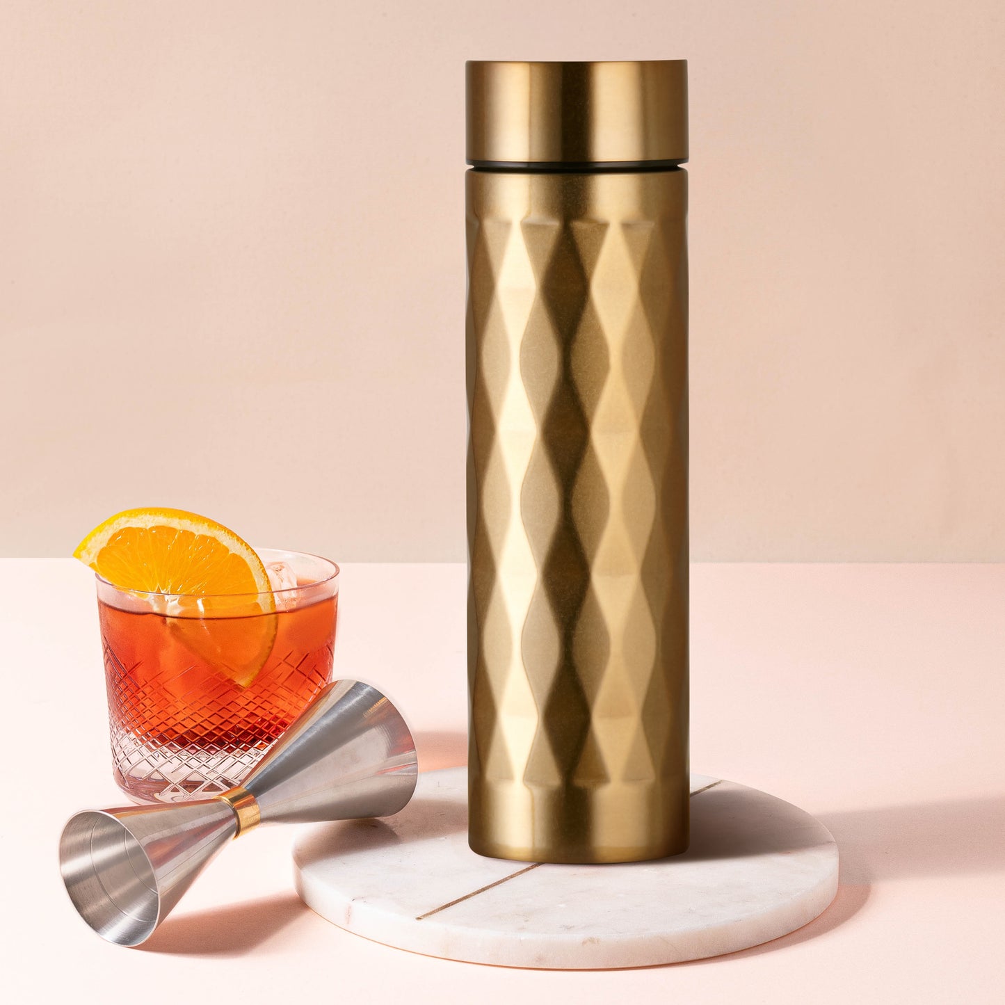 Selvel Prism Thermos Flask Vacuum Insulated Bottle (500 Ml - Gold)
